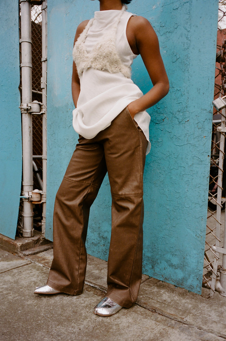 Vegan Leather Pants